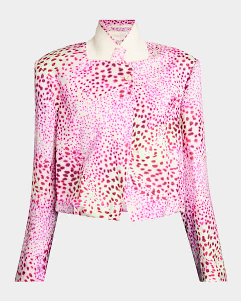 Dries Van Noten Voly Ruffle Zip Jacket | Neiman Marcus