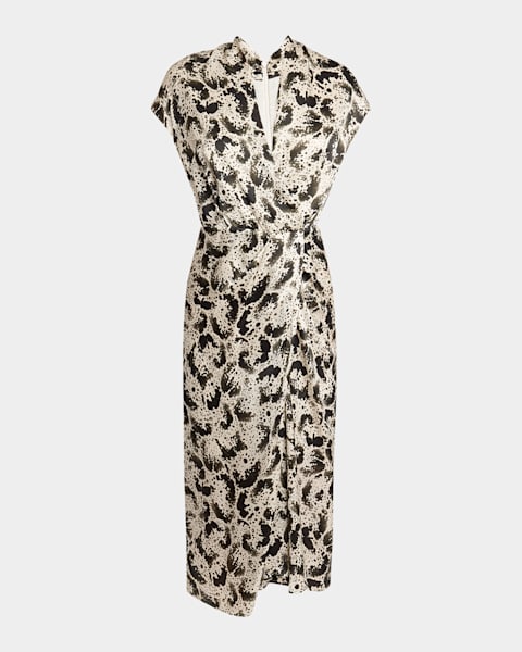 通販 クリスマスセール2024: 特集 One-Shoulder Draped Deyon Noten Van Dries Gown Ruffle with ワンピース