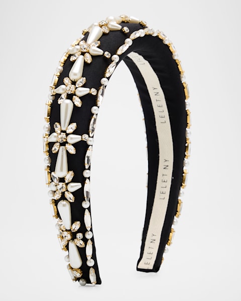 Prada Triangle Logo Padded Re-Nylon Headband | Neiman Marcus