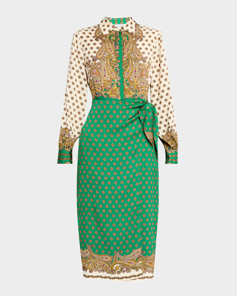 ZIMMERMANN SILK WRAP MIDI DRESS main image 1