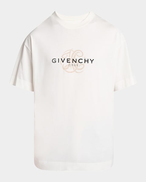 Givenchy Men's Lightning Logo Boxy T-Shirt | Neiman Marcus