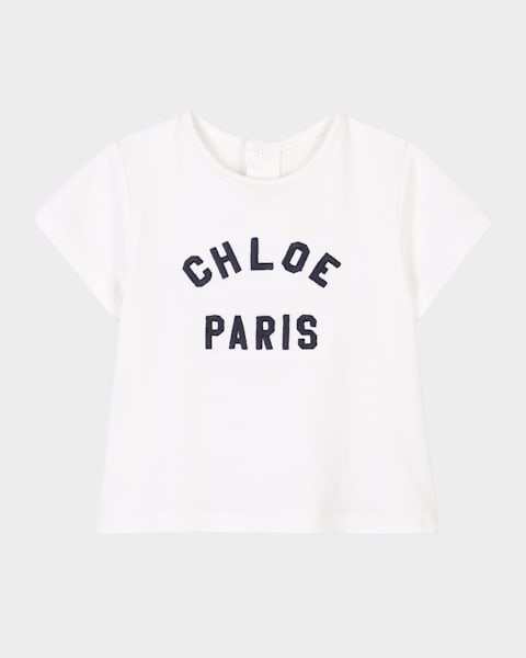 Tシャツ・カットソー CHLOE WOOL AND COTTON T-SHIRT WITH LOGO Chloé Fitted Logo T Shirt In Cotton Mix Jersey | Chloé US
