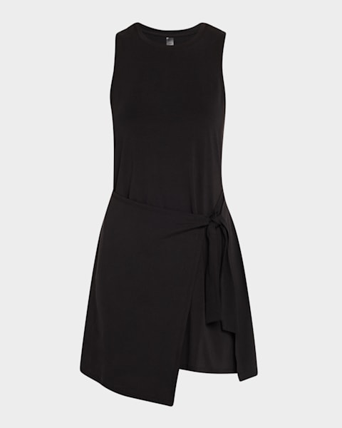 Amiri MA Embroidered Ribbed Racerback Mini Dress | Neiman Marcus