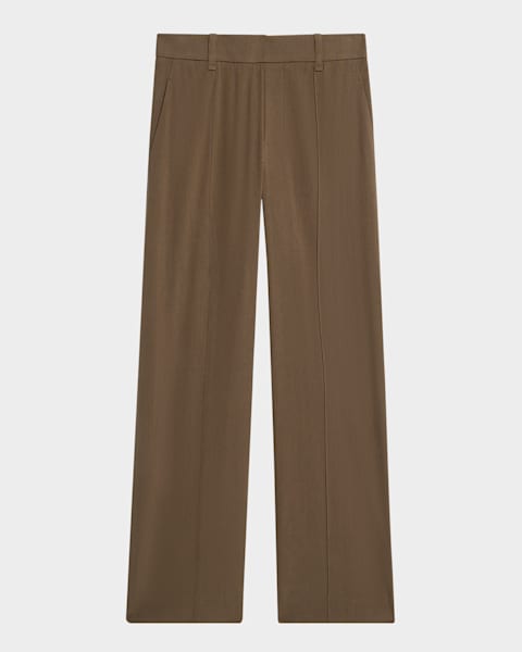 【関税込み】BRUNELLO CUCINELLI MONILE CROP PANTS BRUNELLO CUCINELLI Bead-embellished cropped cotton and linen