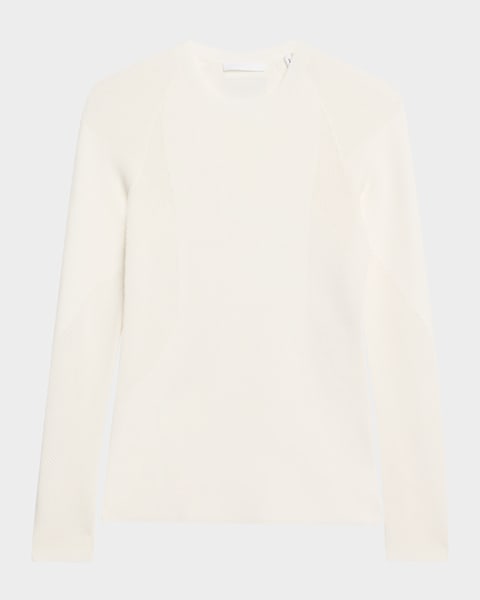 helmut lang メッシュ　tops ロンT Helmut Lang Long-Sleeve Mesh Seatbelt Top | Neiman Marcus