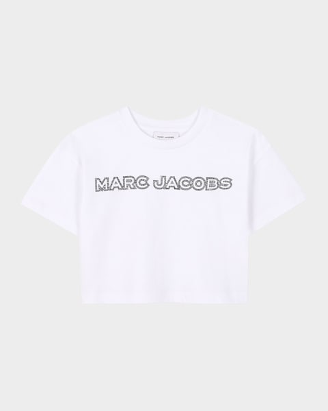  Boy's Logo-Embroidered T-Shirt, Size 8-14