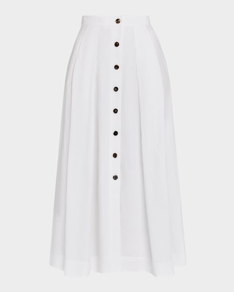 ワンピース JACQUEMUS Women Mid Skirts 251DR230 2381 100 WHITE Jacquemus The Triangle Skirt | Neiman Marcus