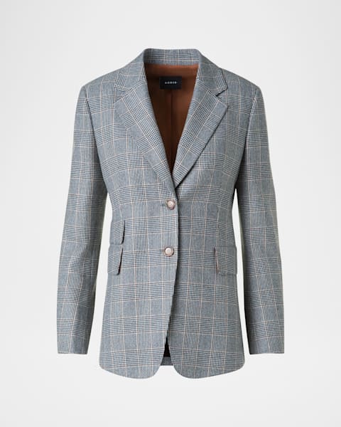 【I AM MARI】Ariel Tailored Collar Short Jacket Akris Ariel Wool Crepe Crop Jacket | Neiman Marcus
