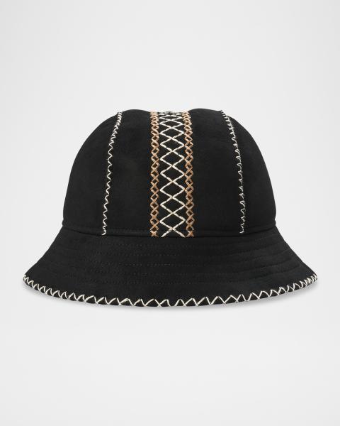 UGG Fluff Faux-Fur Scalloped Bucket Hat | Neiman Marcus display picture 3