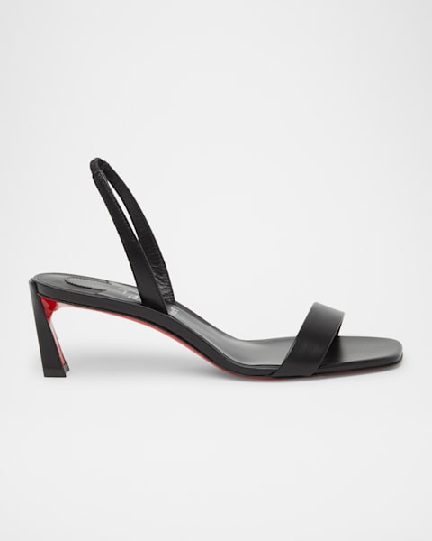Condora Leather Red Sole Slingback Sandals