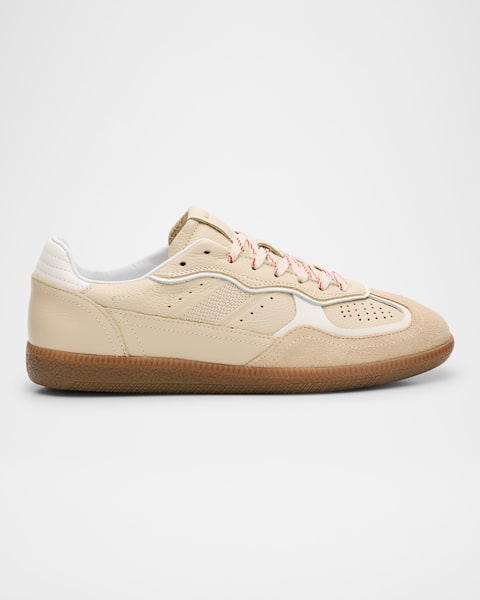 ALOHAS TB.490 Suede Crochet-Trim Sneakers | Neiman Marcus