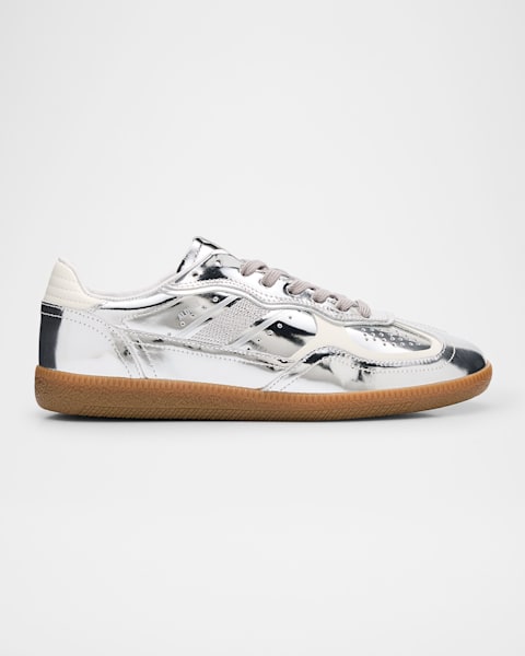 靴 90s00s miumiu archive leather sneaker Miu Miu Metallic Leather Retro Runner Sneakers - Casual
