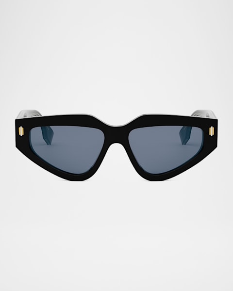 Fendi Oversized Rimless Square Metal & Nylon Sunglasses | Neiman