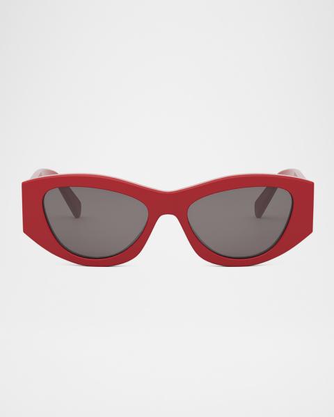 Le Specs AIRY CANARY II Red Acetate Cat-Eye Sunglasses  display picture 2