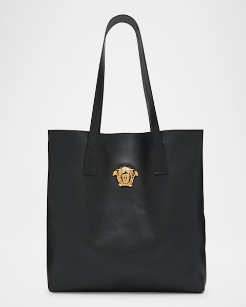 Versace Medusa 95 Medium Croc-Embossed Tote Bag | Neiman Marcus