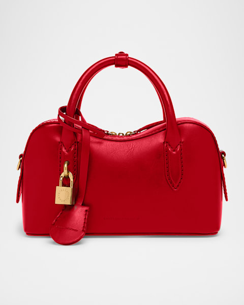 Stella McCartney Logo Mini Vegan Suede Crossbody Bag