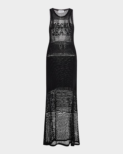 Moschino Jeans Archive-Print Cotton Mini Bodycon Dress