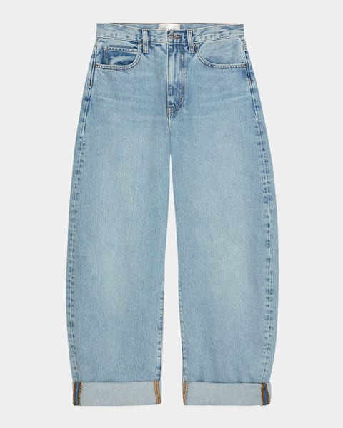 デニム・ジーパン FRAME FW25 THE BUBBLE CROP (2027RF210 KORF) WOMEN'S 'THE BUBBLE CROP' JEANS for Women - Frame | Biffi