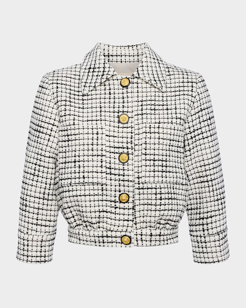 Short Sleeve Tweed Jacket by TOCCIN X RTR | Rent the Runway