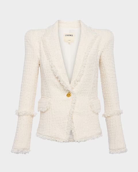 L'Agence Chamberlain Tweed Blazer | Neiman Marcus