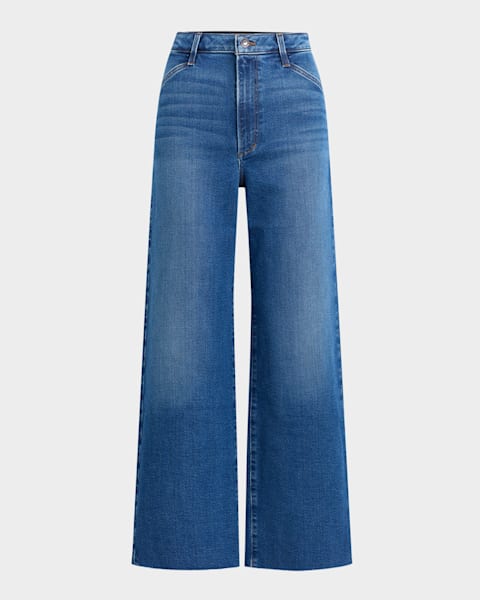 Ralph Lauren denim flare pants 00s’ 9 Polo Ralph Lauren Wide-Leg Flare Denim Jeans | Neiman Marcus