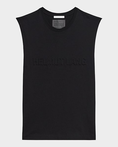 Helmut Lang Men's Logo Muscle Tank Top | Neiman Marcus