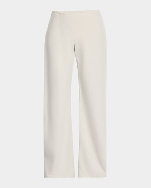 THE ROW Gala Wide-Leg Crepe Pants | Neiman Marcus THE ROW Gala Wide-Leg Crepe Pants | Neiman Marcus
