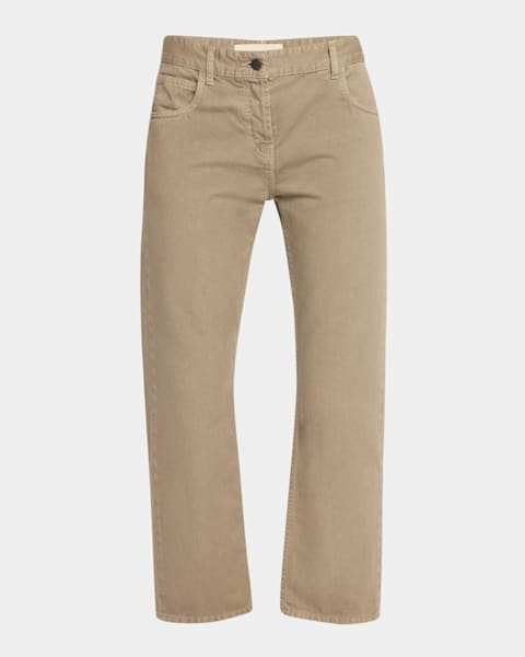 （New）The Row Riaco クロップドストレートレッグジーンズ THE ROW ローライズ クロップド ストレートジーンズ | NET-A-PORTER