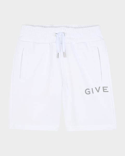 Boy's Medusa Stamp Fleece Shorts, Size 2-5