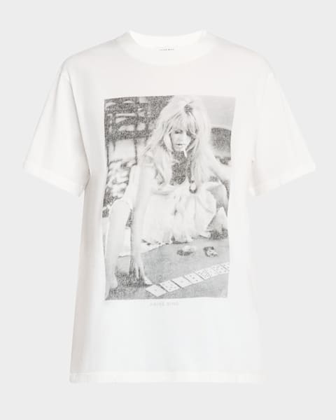 Tシャツ・カットソー CASABLANCA WOMEN Lettuce Ham Printed Mesh T-Shirt Multi CASABLANCA WOMEN Lettuce Ham Printed Mesh T-Shirt Multi