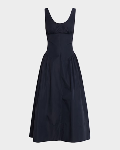 priya pleated belted midi dress REISS Priya Pleated Midi Dress