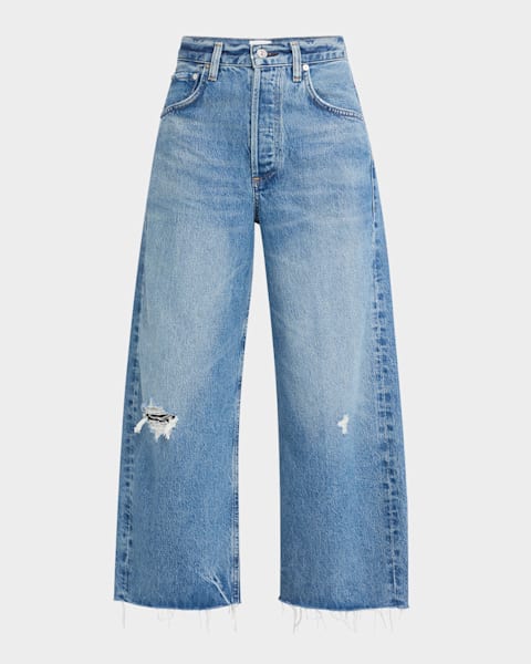 Ayla Baggy Jeans with Tuxedo Stripe 