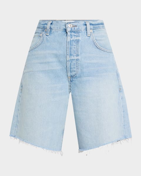 デニム・ジーパン MARC JACOBS 'Sequin Daisy Wide Leg' bermuda shorts Marc Jacobs Daisy Sequined Wide-Leg Denim Bermuda Shorts
