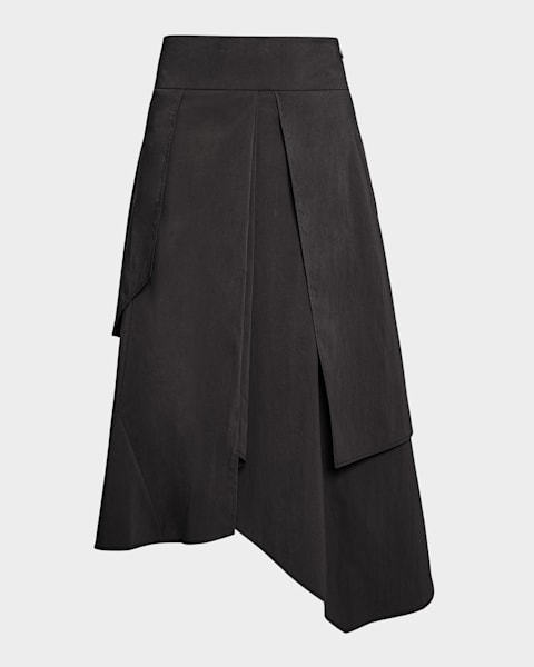 【関税込み】LOEWE Ruffled skirt LOEWE Ruffled Asymmetric Miniskirt | Neutrals | FARFETCH BH