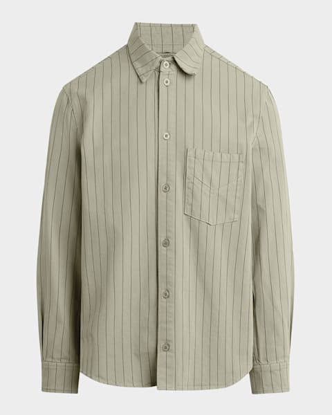 Theory Men's Striped Long-Sleeve T-Shirt | Neiman Marcus