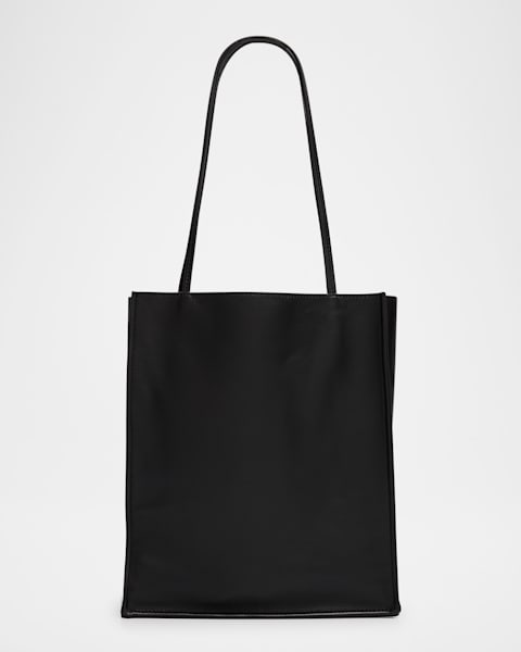THE ROW Henri Shoulder Bag in Saddle Grain Leather | Neiman
