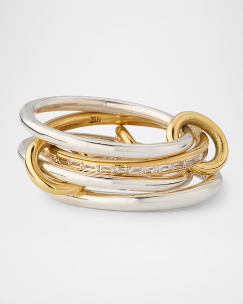 Spinelli Kilcollin Men's Mercury MX 3-Link Ring in Sterling