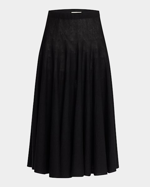 【気分転換スカート♪】THE ROW IRENE MIDI SIRT IN SILK SATIN THE ROW Irene Silk Slip Skirt | Neiman Marcus