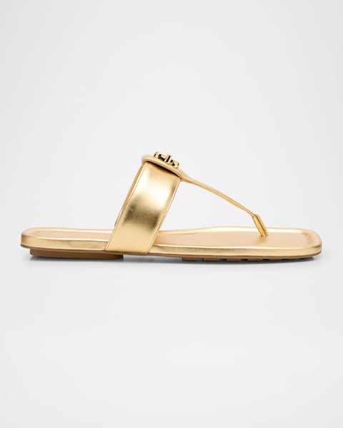 MARC JACOBS ゴールド アンクルストラップサンダル Amazon.com | Marc Jacobs Women's The Dual T Sandals, Gold, 5