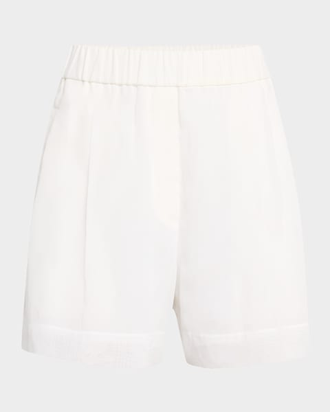 ショーツ BRUNELLO CUCINELLI LINEN BAGGY SHORTS Baggy shorts for Woman in Yuta | Brunello Cucinelli