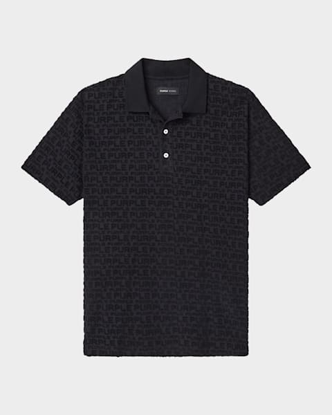 Amiri Men's MA Quad Toweling Polo Shirt | Neiman Marcus
