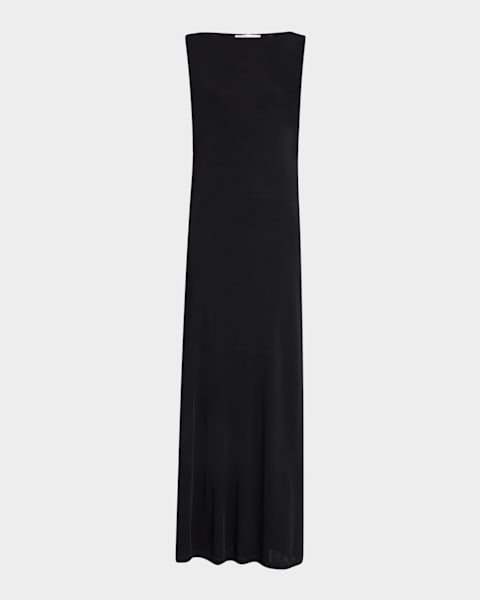 ◆Loulouseoul◆ Classic Denim Sleeveless Dress Black Sleeveless Denim Midi Dress | Nuuly