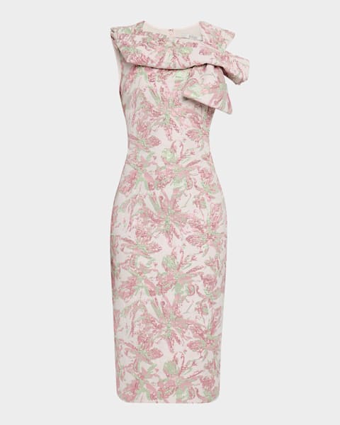 ワンピース Zimmermann CRUSH FRILL SLEEVED MIDI DRESS Crush Frill Sleeved Midi Dress Scarlet Floral Online