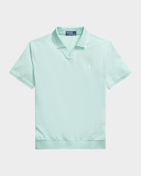 Polo Ralph Lauren Beach Printed Mesh Polo Shirt | Neiman Marcus