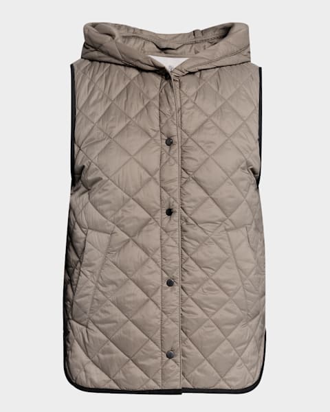 ベスト・ジレ JW ANDERSON Women Vests JO0248PG1717001 White JW Anderson Lace Trim V-Neck Vest | Neiman Marcus