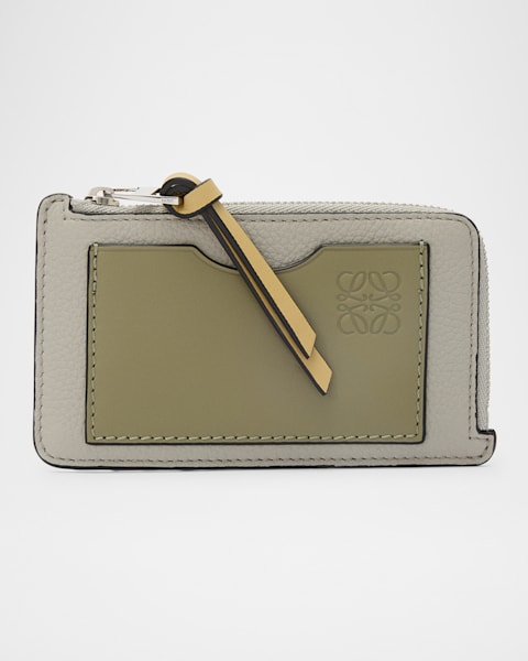 LOEWE Anagram Leather Coin Purse Black/6BD2051 | eBay