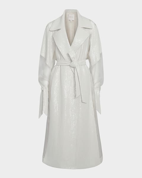 Valentino Garavani V Logo Collared Wool Coat | Neiman Marcus