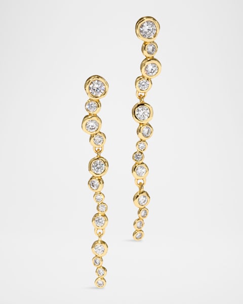 Alexis Bittar Asterales 14Kゴールド ピアス AsteralesGoldCZLinearPostEarri