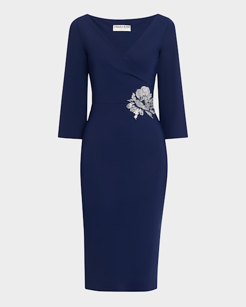 オールインワン・サロペット J. W. Anderson Twisted Strap Midi Dress Anchor Embroidered Body-Con Twisted Strap Midi Dress