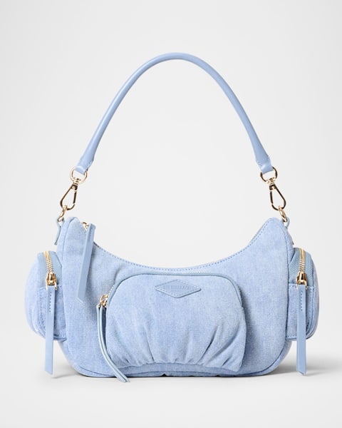 MZ WALLACE Chelsea Petite Nylon Shoulder Bag | Neiman Marcus